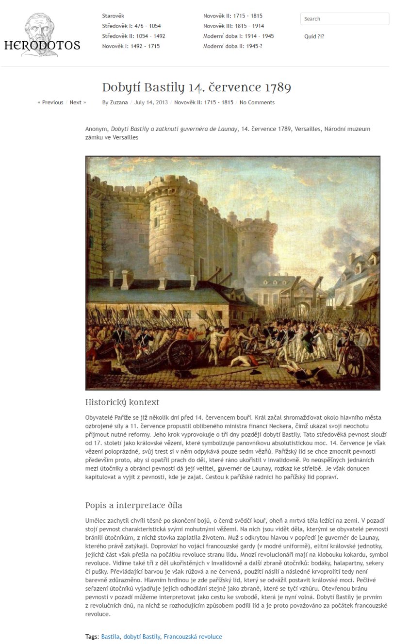 Herodotos, Dějiny obrazem