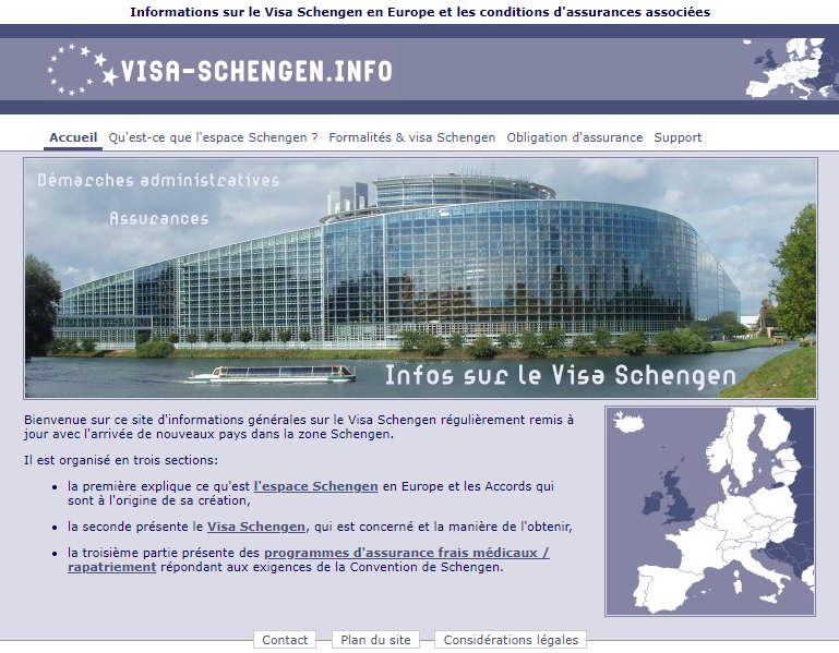 Ancien site Info Visa Schengen