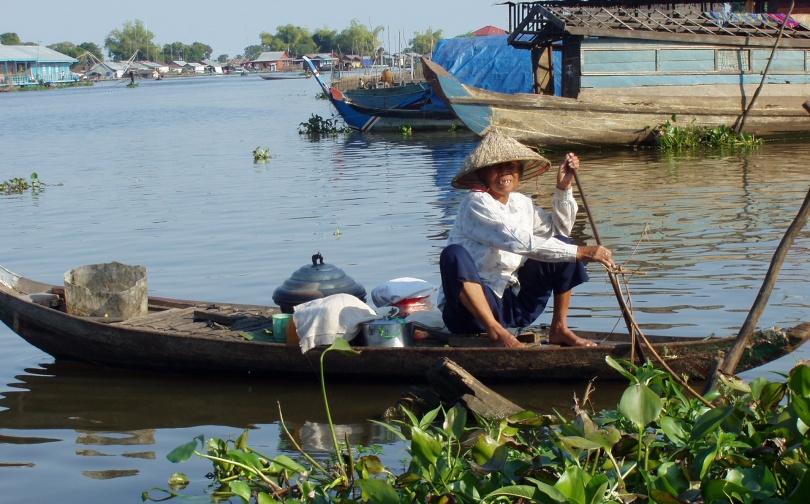 Lac Tonlé Sap, près de Siem Reap, Cambodge