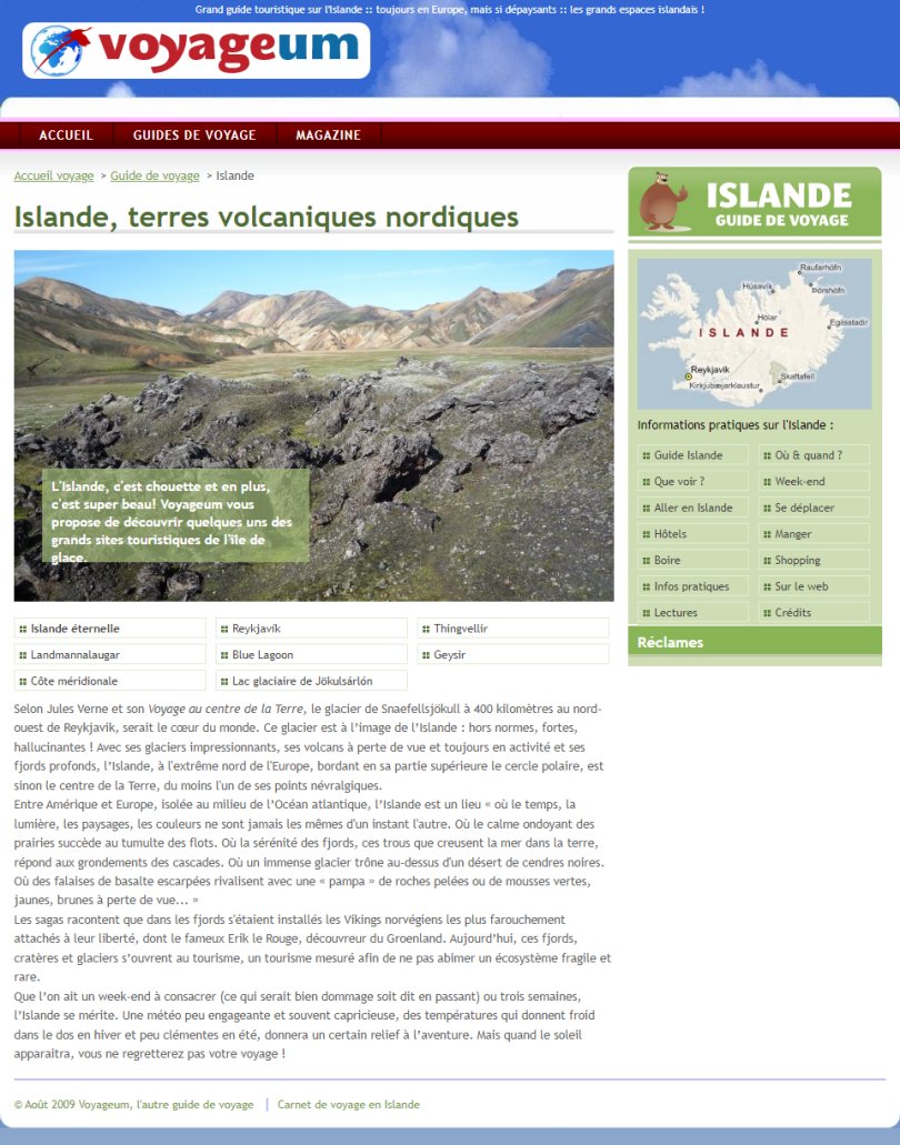 Voyage en Islande