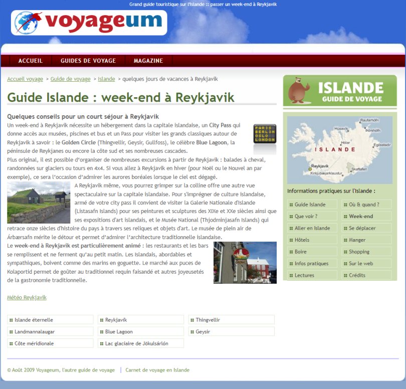 Voyage en Islande