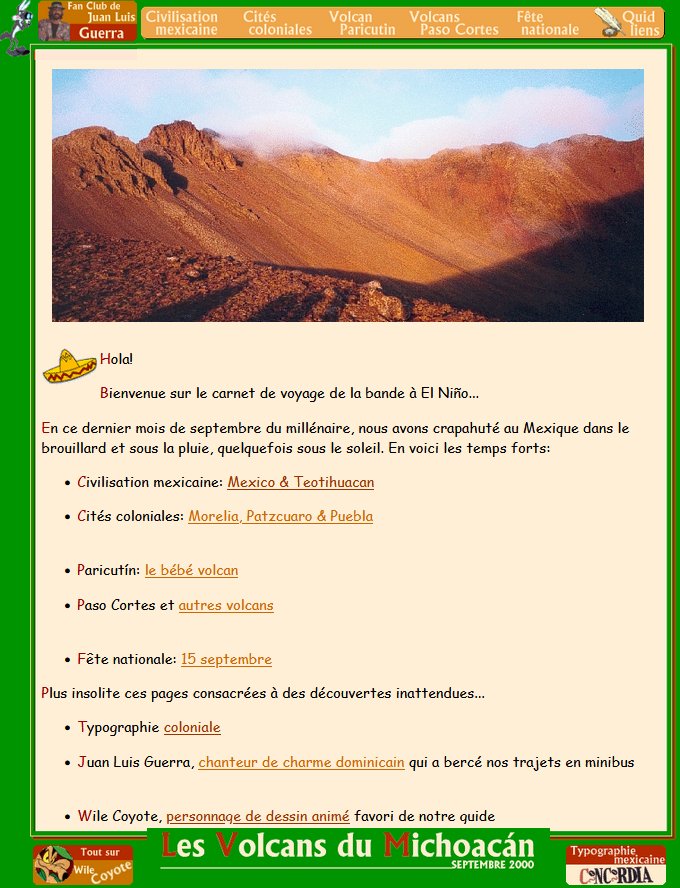 Les Volcans du Michoacán (Mexique)